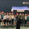 Les petites gymnastes en préparation